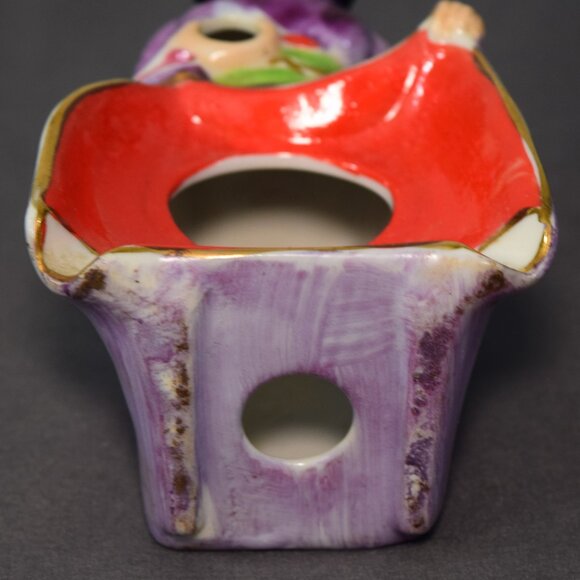 Vintage Betson Geisha Ashtray Cigarette Match Holder Kutani Ceramic Porcelain - Picture 8 of 11